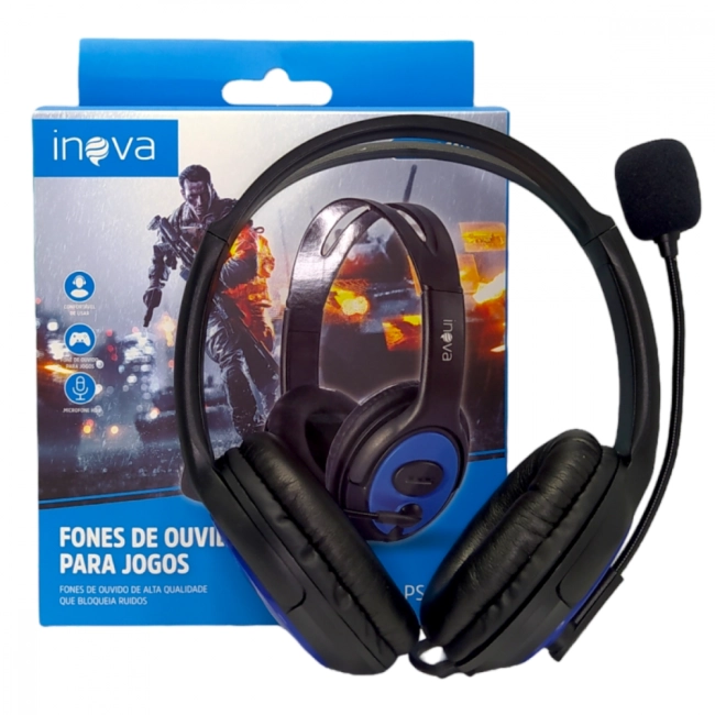 Headset Gamer INOVA FON-8619